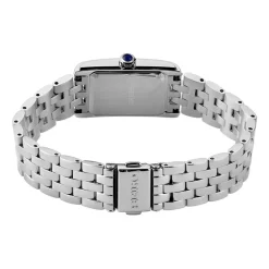 SEIKO Montre Classique Bleu cadran argenté fond bleu bracelet acier argenté Outlet