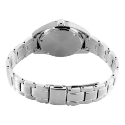 SEIKO Montre Classique Kaki cadran argenté fond kaki bracelet acier argenté Best