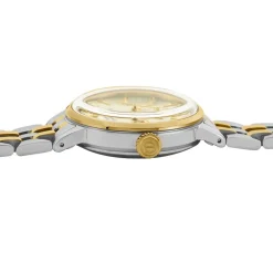 SEIKO Montre Presage Cocktail Champagne cadran bicolore fond champagne bracelet acier bicolore