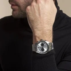 SEIKO Montre Sport Bicolore Blanc / Noir cadran bicolore fond bicolore blanc / noir bracelet acier argenté Sale