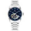 TOMMY HILFIGER Montre Baker Automatic Bleu Discount