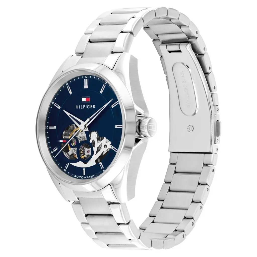 TOMMY HILFIGER Montre Baker Automatic Bleu Discount