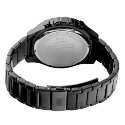 TOMMY HILFIGER Montre Clark Noir cadran noir fond noir bracelet acier noir Online