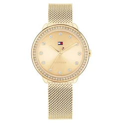 TOMMY HILFIGER Montre Demi Doré cadran doré fond doré bracelet acier doré Online