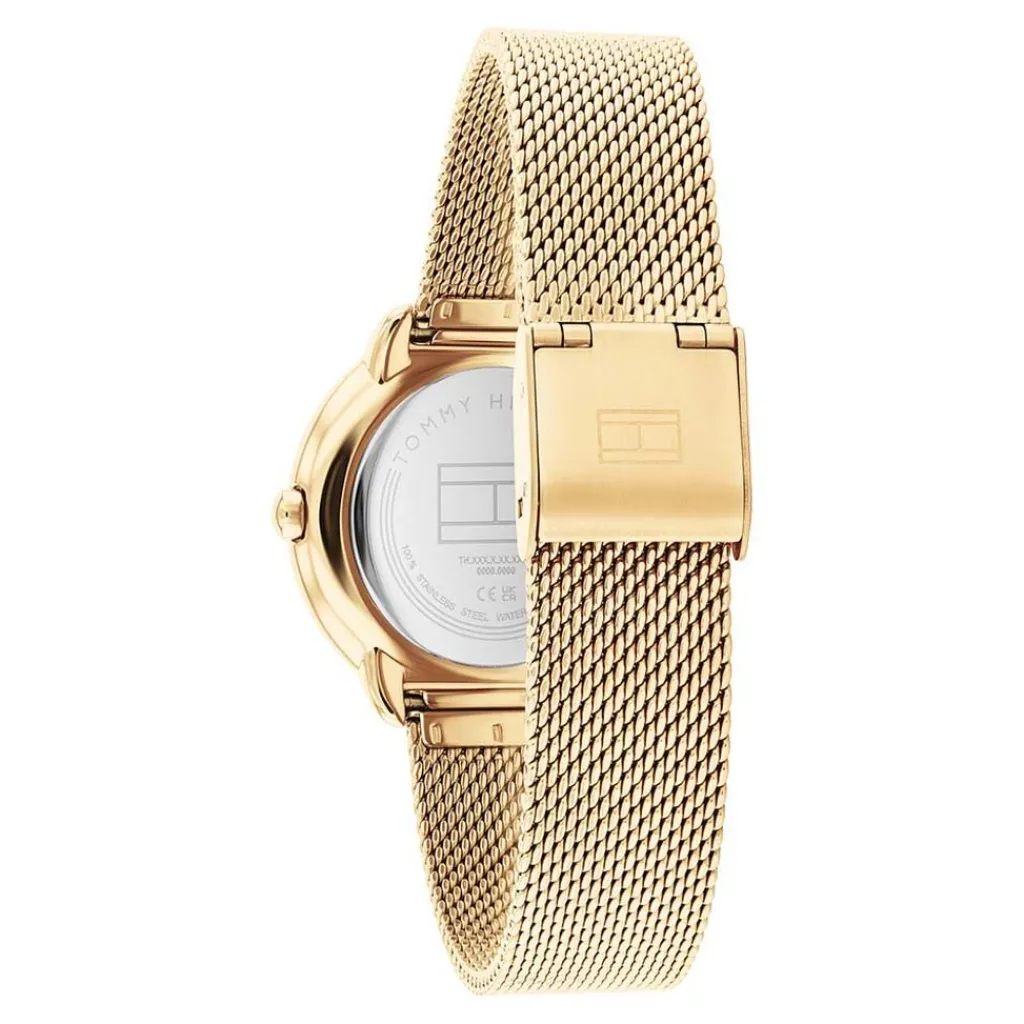 TOMMY HILFIGER Montre Demi Doré cadran doré fond doré bracelet acier doré Online