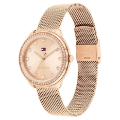 TOMMY HILFIGER Montre Demi Rose cadran rose fond rose bracelet acier rose Best