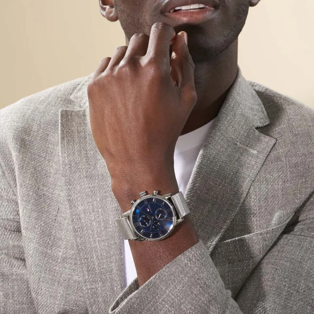 TOMMY HILFIGER Montre Kane Bleu Sale