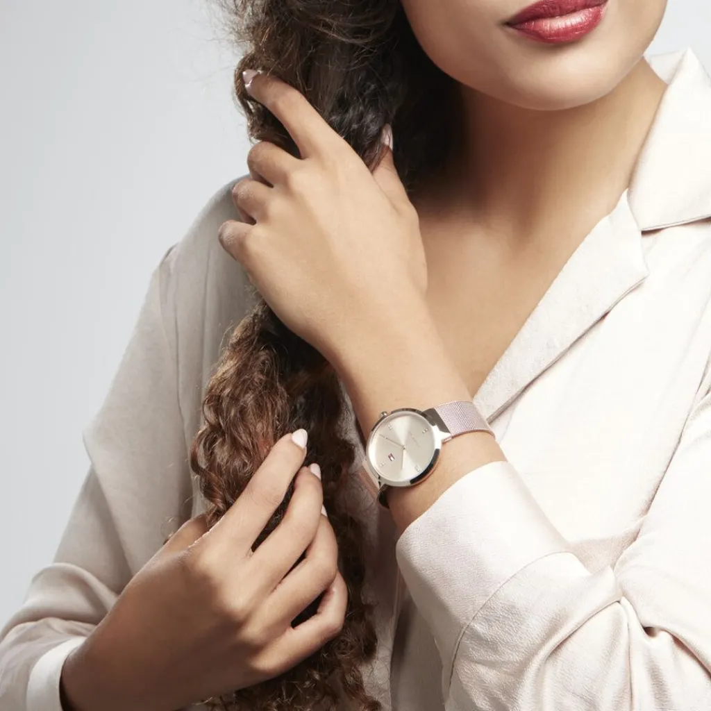 TOMMY HILFIGER Montre Liberty Doré Rose Sale