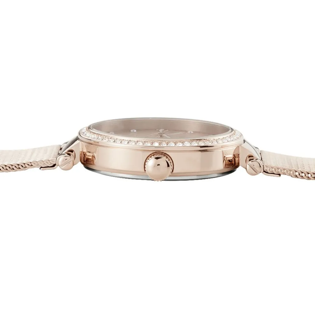 TOMMY HILFIGER Montre Lynn Rose cadran doré rose fond rose bracelet acier rose Online
