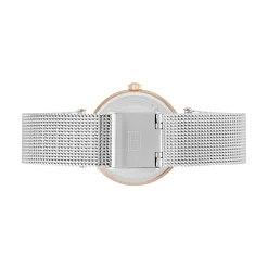 TOMMY HILFIGER Montre Lynn Argenté cadran doré rose fond argenté bracelet acier argenté New