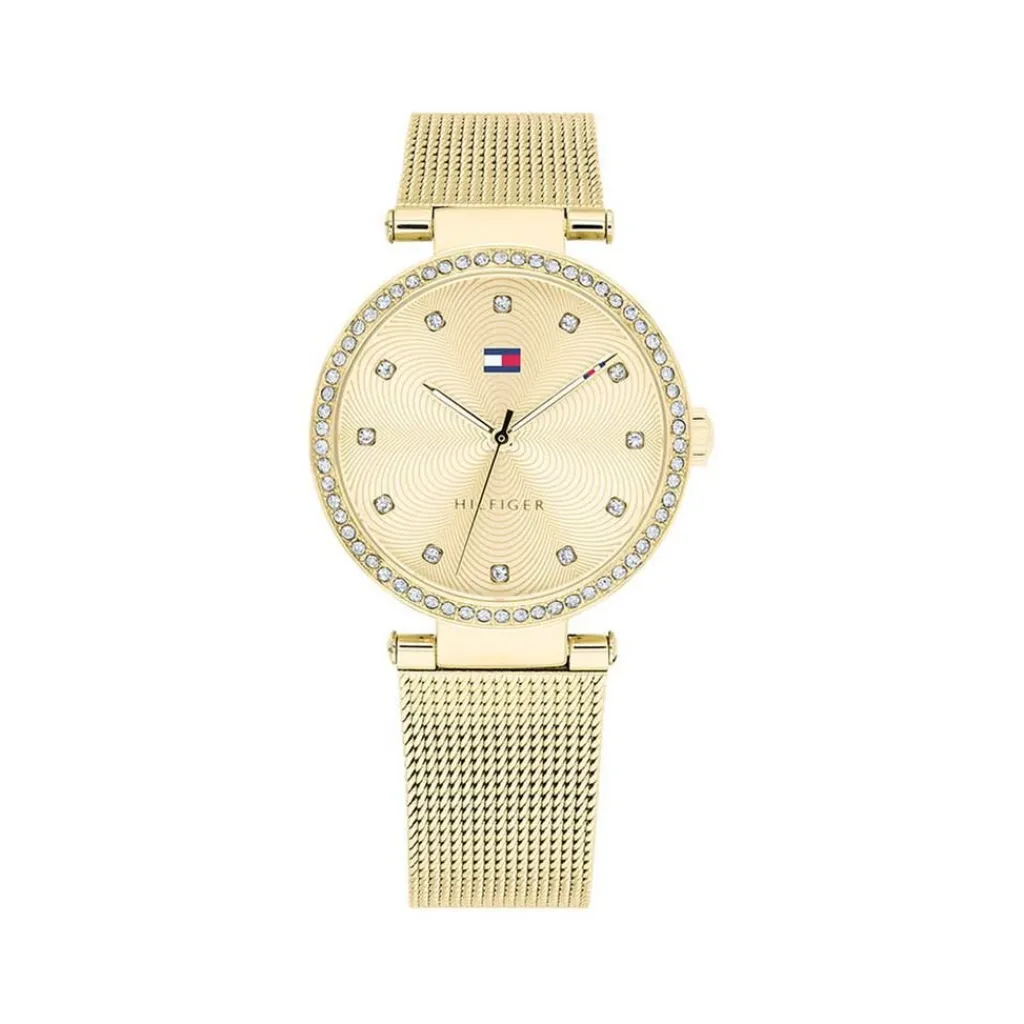 TOMMY HILFIGER Montre Lynn Doré cadran doré fond doré bracelet acier doré Sale
