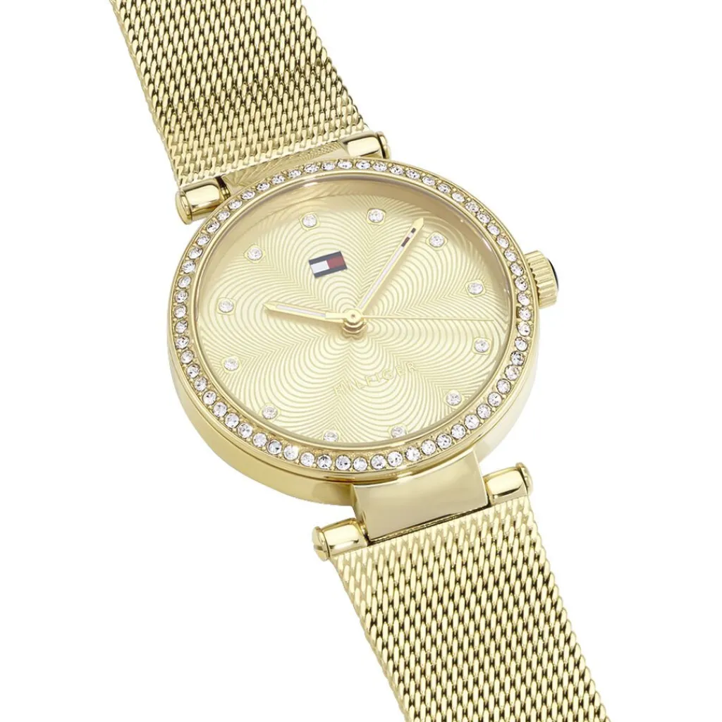 TOMMY HILFIGER Montre Lynn Doré cadran doré fond doré bracelet acier doré Sale