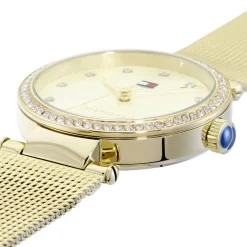 TOMMY HILFIGER Montre Lynn Doré cadran doré fond doré bracelet acier doré Sale