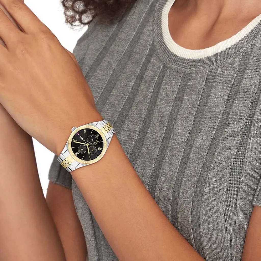 TOMMY HILFIGER Montre Monica Noir Discount