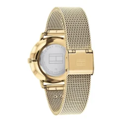 TOMMY HILFIGER Montre Tea Champagne cadran doré fond champagne bracelet acier doré Clearance