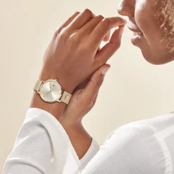 TOMMY HILFIGER Montre Tea Champagne cadran doré fond champagne bracelet acier doré Clearance