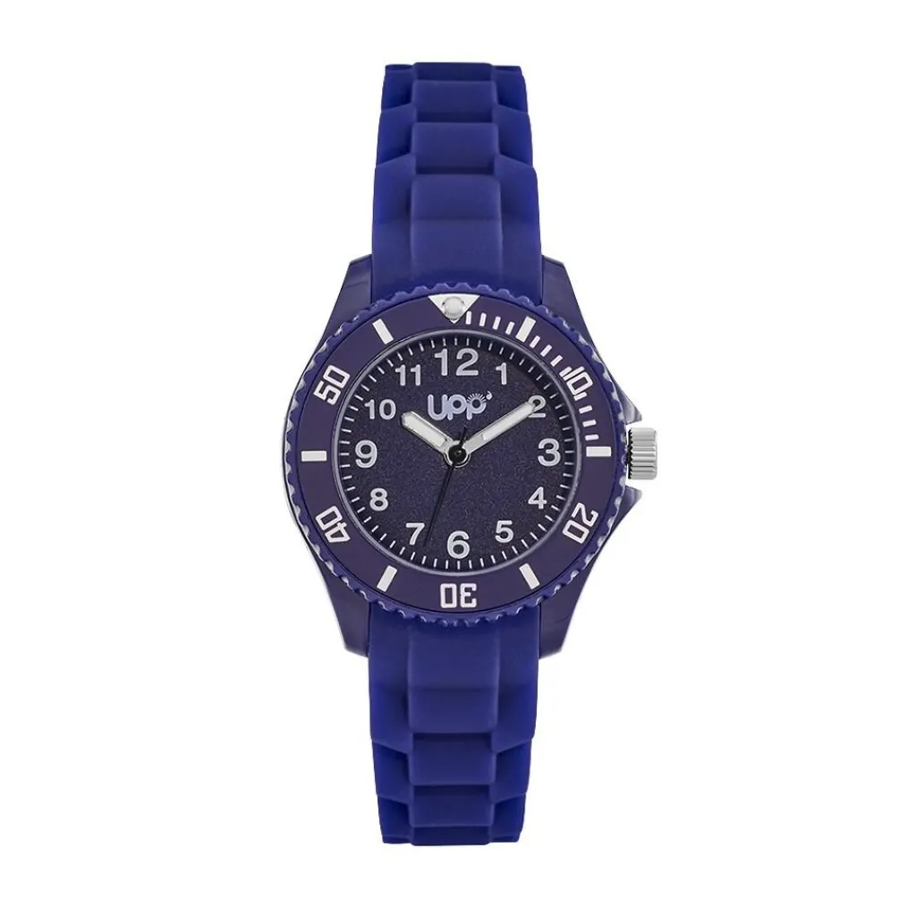 UPP Montre Aria Bleu cadran bleu fond bleu bracelet silicone bleu Outlet
