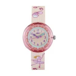 UPP Montre Beatty Multicolore cadran rose fond multicolore bracelet plastique rose Hot
