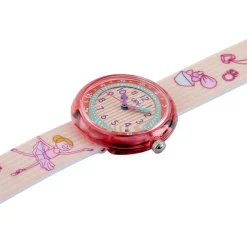 UPP Montre Beatty Multicolore cadran rose fond multicolore bracelet plastique rose Hot