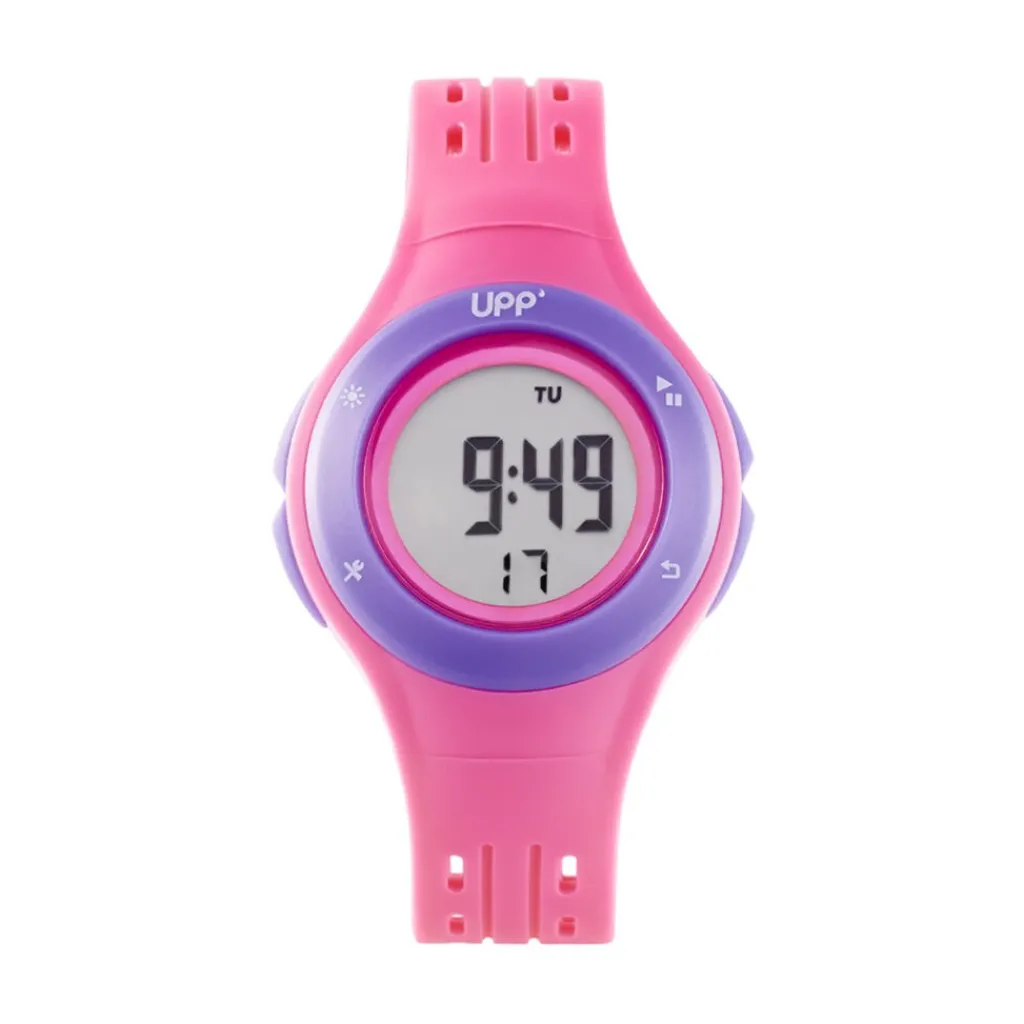 UPP Montre Cosmic cadran rose bracelet synthétique rose New