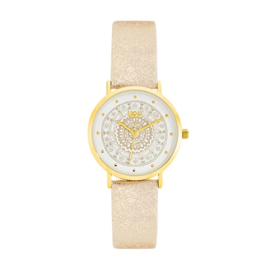 UPP Montre Dream Blanc cadran doré fond blanc bracelet synthétique doré rose Online