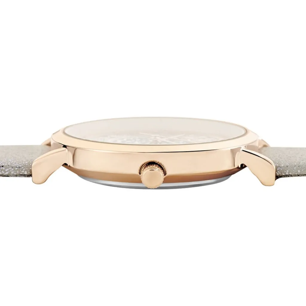 UPP Montre Dream Doré Rosé cadran doré rose fond doré rose bracelet synthétique taupe New