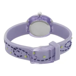 UPP Montre Fuzzy Bicolore cadran violet fond bicolore bracelet plastique parme Hot