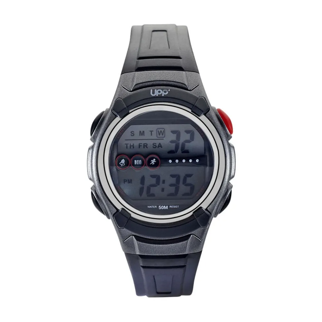 UPP Montre Junior Noir cadran noir fond noir bracelet silicone noir Sale