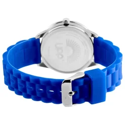 UPP Montre Matthieu Bleu cadran argenté fond bleu bracelet silicone bleu Online