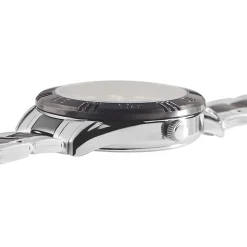 UPP Montre Matthieu Noir cadran argenté fond noir bracelet métal bicolore Hot