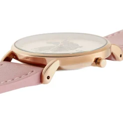 UPP Montre Solene Doré Rose cadran doré rose fond doré rose bracelet synthétique rose Outlet
