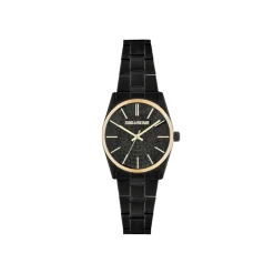 ZADIG & VOLTAIRE Montre Timeless Noir cadran noir fond noir bracelet acier noir Best