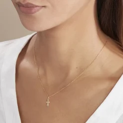 Histoire d'Or Pendentif Alyssa Croix Or Jaune Clearance