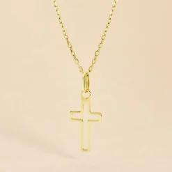 Histoire d'Or Pendentif Alyssa Croix Or Jaune Discount