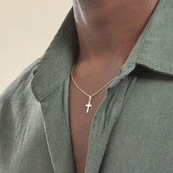 Histoire d'Or Pendentif Alyssa Croix Or Jaune Outlet