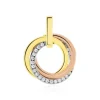 Histoire d'Or Pendentif Amaiur Or Tricolore Oxydes De Zirconium