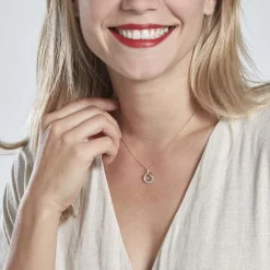 Histoire d'Or Pendentif Amaiur Or Tricolore Oxydes De Zirconium