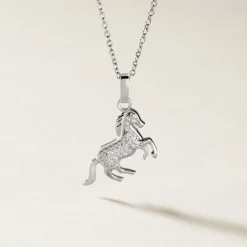 Histoire d'Or Pendentif Amelot Argent Blanc Oxyde De Zirconium