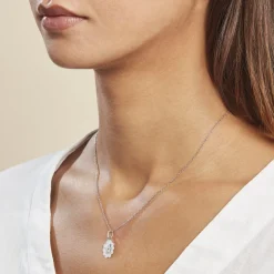 Histoire d'Or Pendentif Ange Nuage or blanc