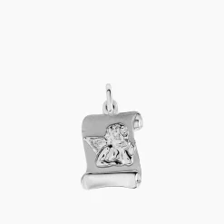 Histoire d'Or Pendentif Ange Parchemin or blanc