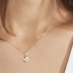 Histoire d'Or Pendentif Ange Penseur Or Jaune Sale