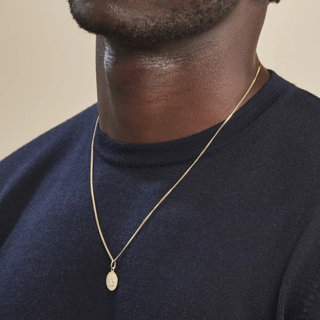 Histoire d'Or Pendentif Ange Rond Cisele or jaune Sale