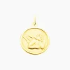 Histoire d'Or Pendentif Ange Rond Mat Or Jaune Sale