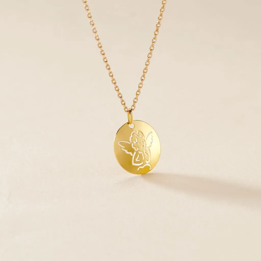 Histoire d'Or Pendentif Ange Rond Or Jaune Online