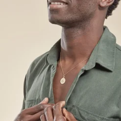 Histoire d'Or Pendentif Ange Rond Or Jaune New