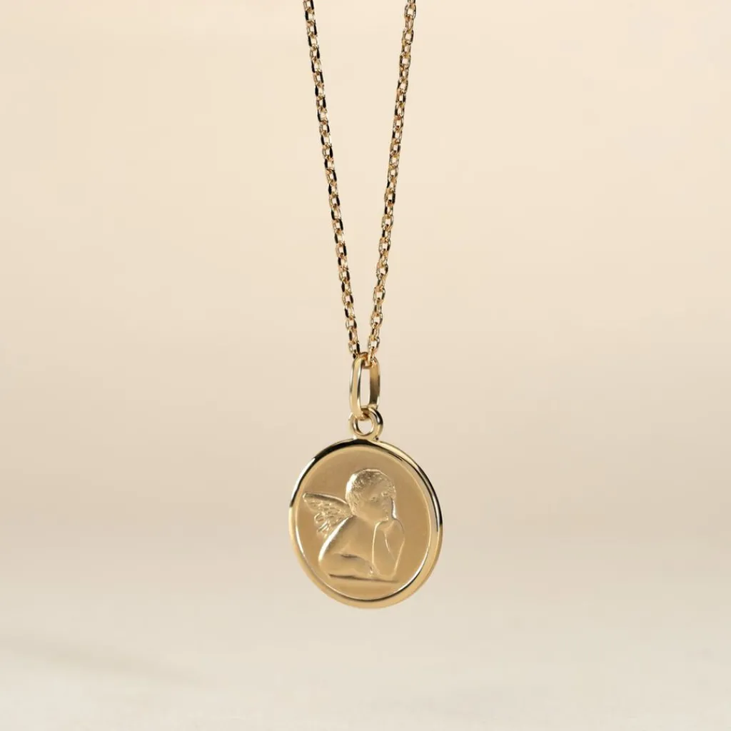 Histoire d'Or Pendentif Ange Rond Or Jaune Online