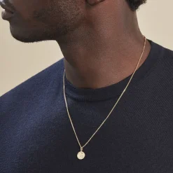 Histoire d'Or Pendentif Ange Rond Sable Or Jaune Discount