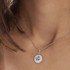 Histoire d'Or Pendentif Ange Rond Satine Or Blanc Clearance