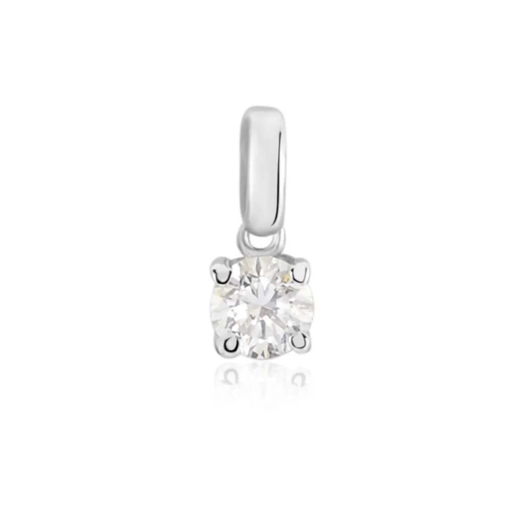 Histoire d'Or Pendentif Aphrodite or blanc diamant