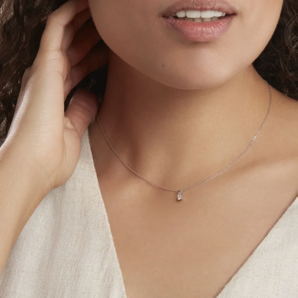 Histoire d'Or Pendentif Aphrodite or blanc diamant Sale